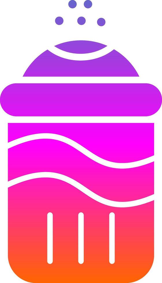 Salt Glyph Gradient Icon vector