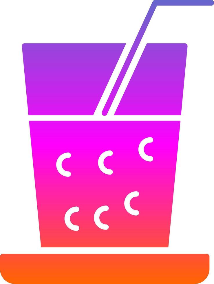 Drinks Glyph Gradient Icon vector