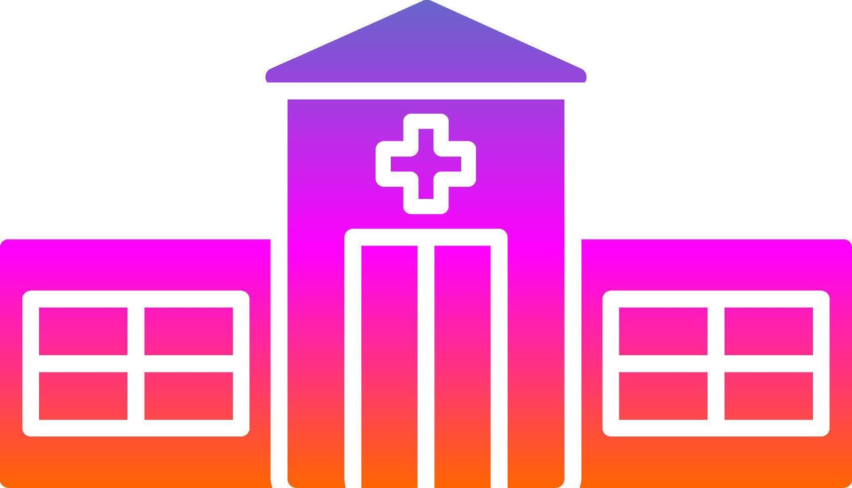 Emergency Room Glyph Gradient Icon vector