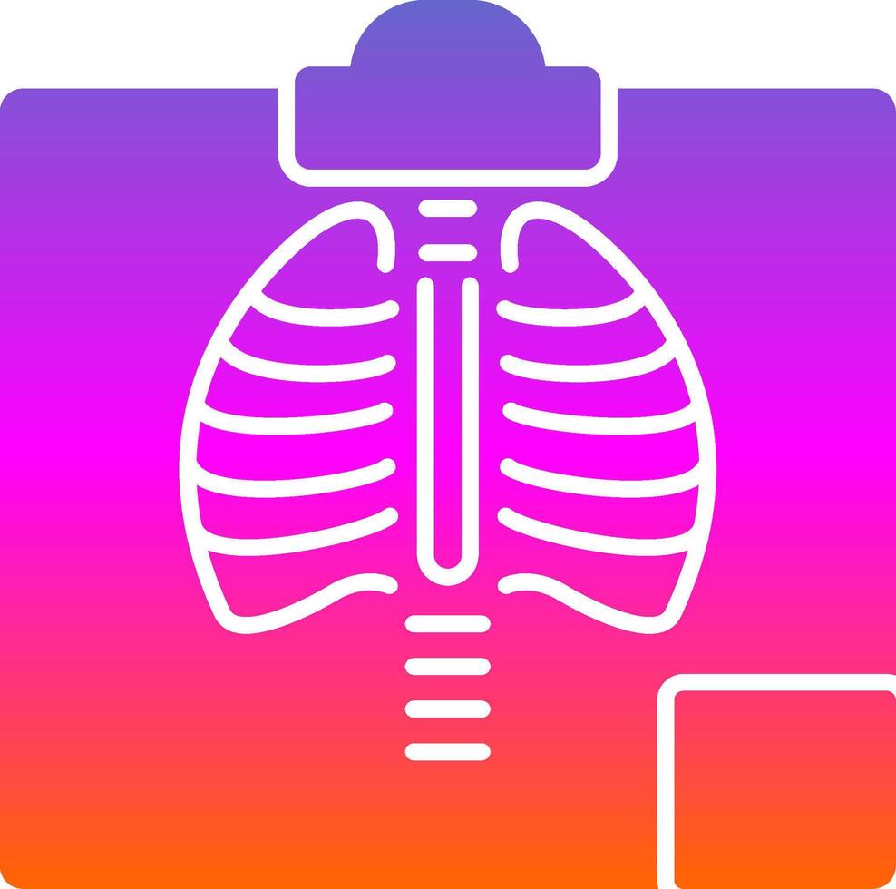 Radiology Glyph Gradient Icon vector
