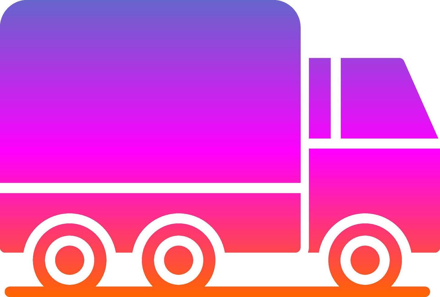 Truck Glyph Gradient Icon vector