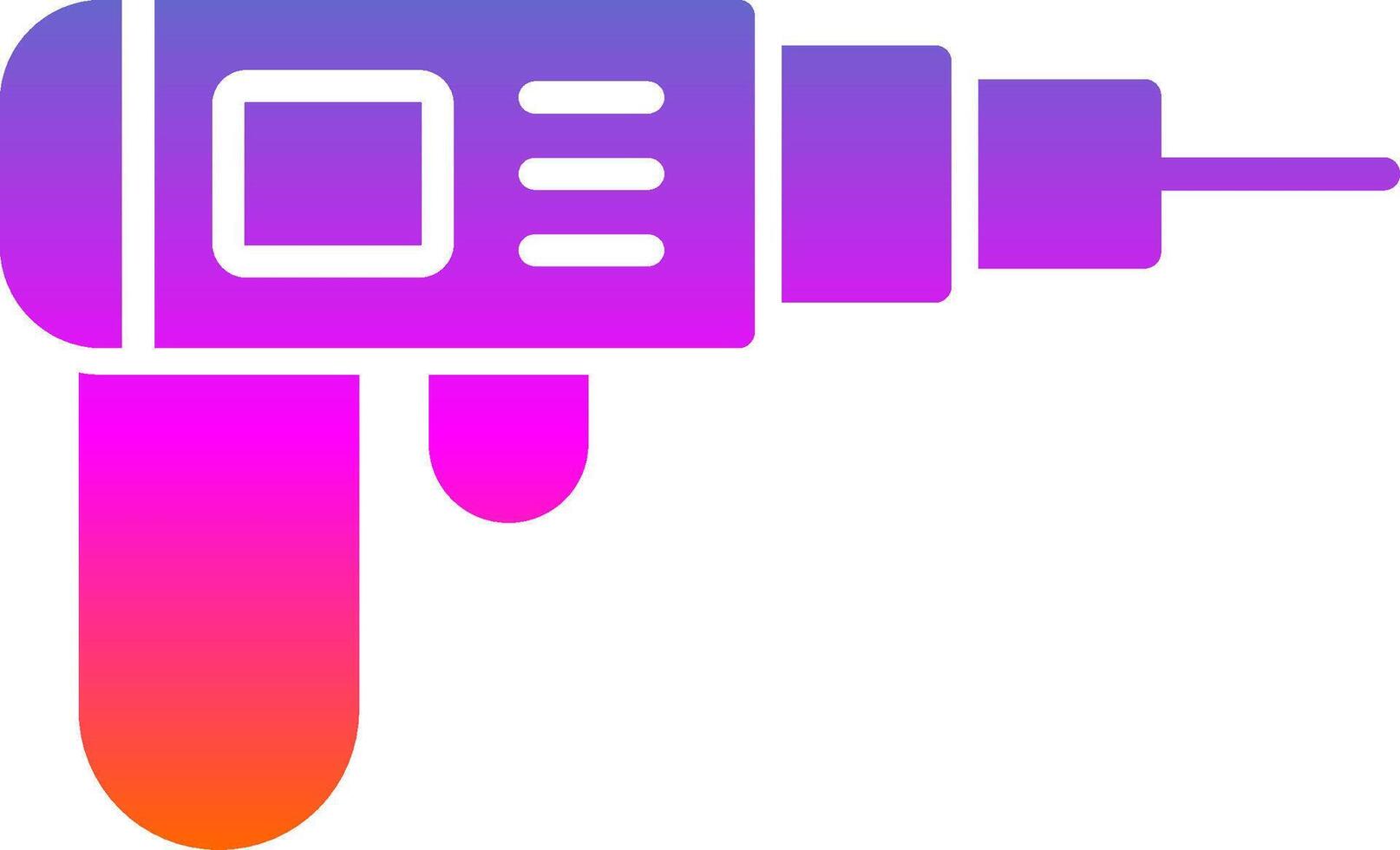 Drilling Machine Glyph Gradient Icon vector