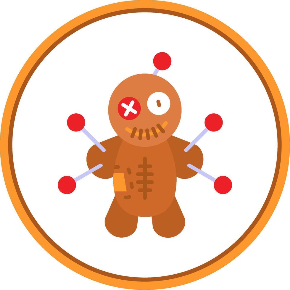Voodoo Flat Circle Uni Icon vector
