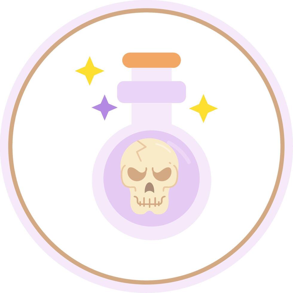 Potion Flat Circle Uni Icon vector