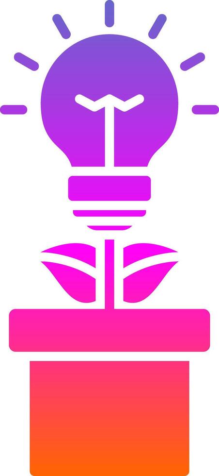 Energy Efficiency Glyph Gradient Icon vector