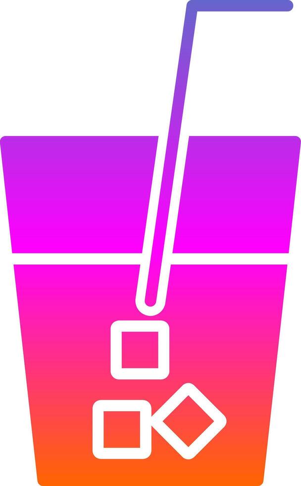 Drink Glyph Gradient Icon vector