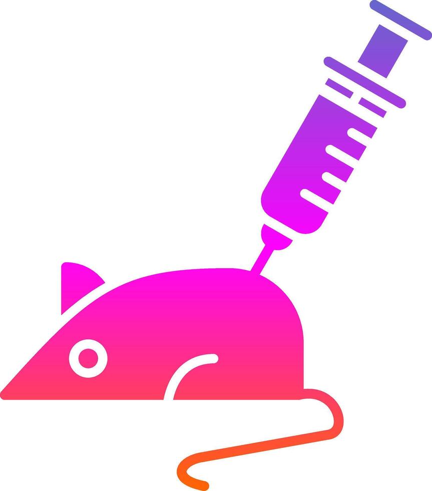 Animal Testing Glyph Gradient Icon vector