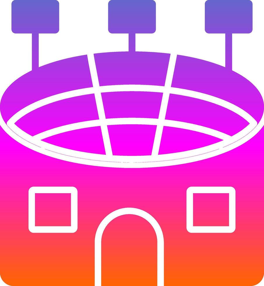 Stadium Glyph Gradient Icon vector