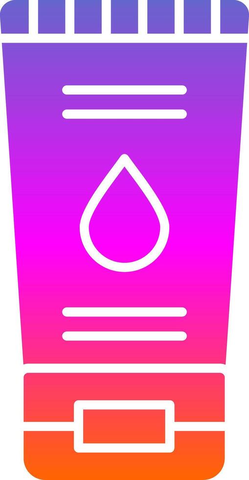 Face Wash Glyph Gradient Icon vector