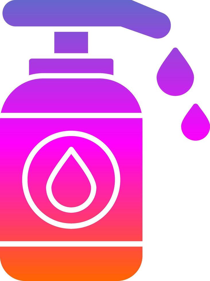 Lotion Glyph Gradient Icon vector