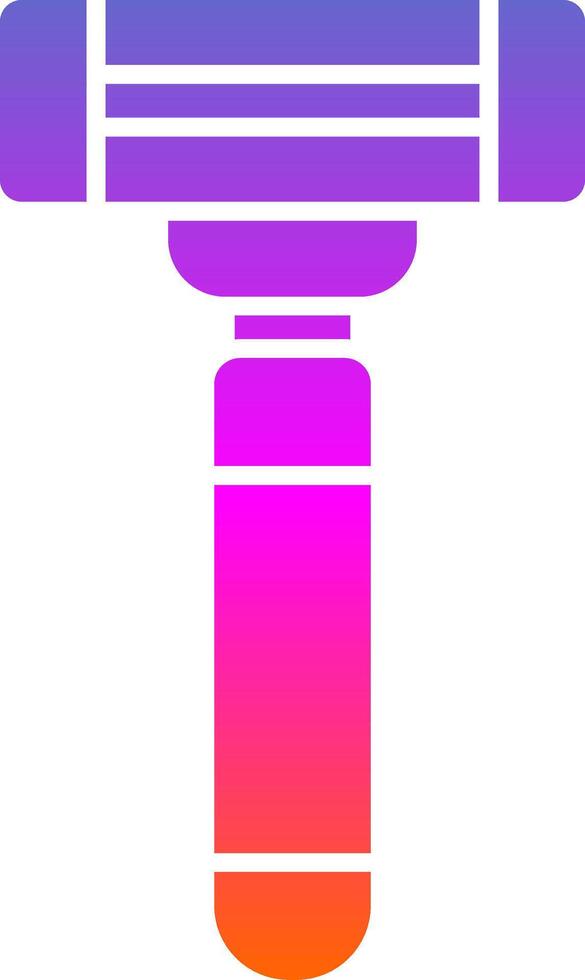 Razor Glyph Gradient Icon vector