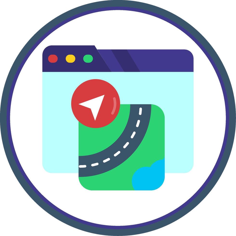 Gpu Flat Circle Uni Icon vector