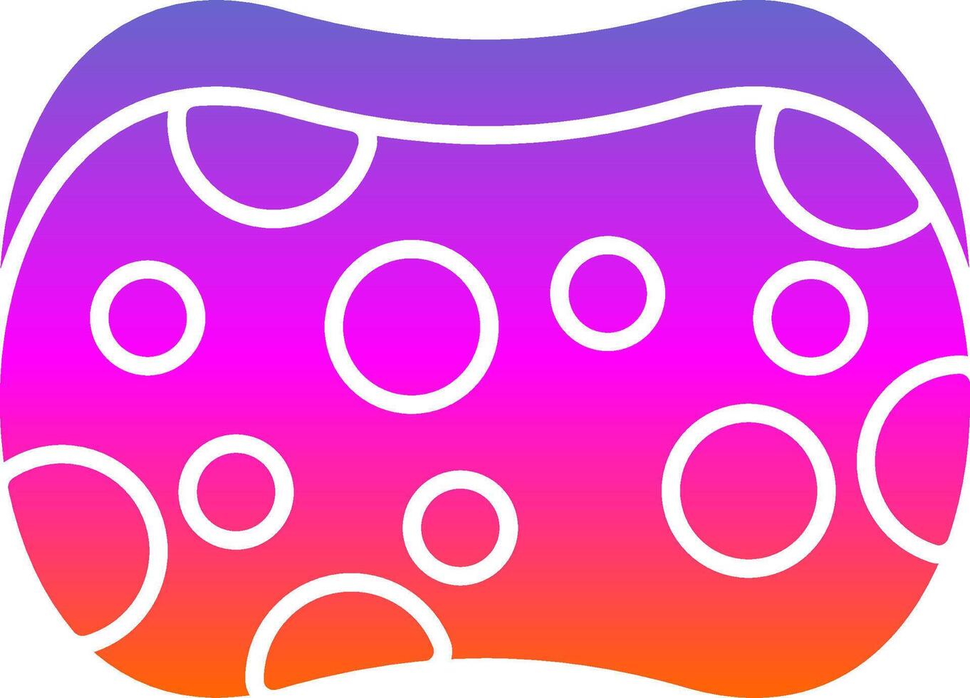 Sponge Glyph Gradient Icon vector