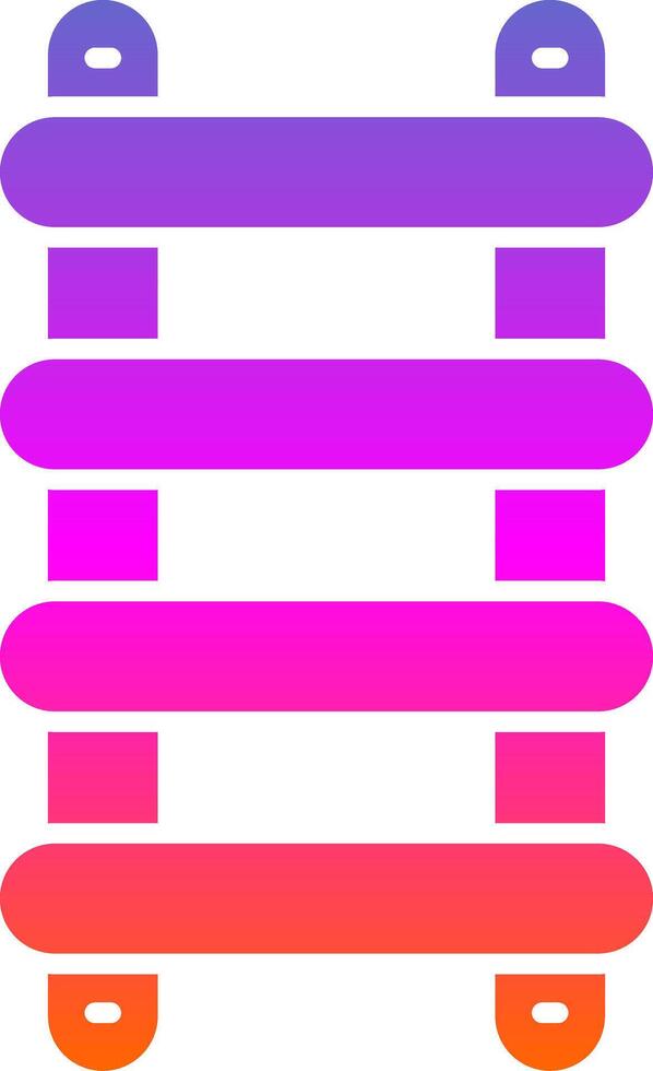 Stepladder Glyph Gradient Icon vector