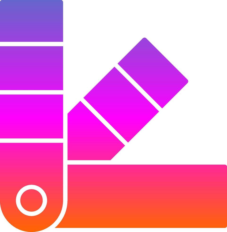 Color Swatch Glyph Gradient Icon vector