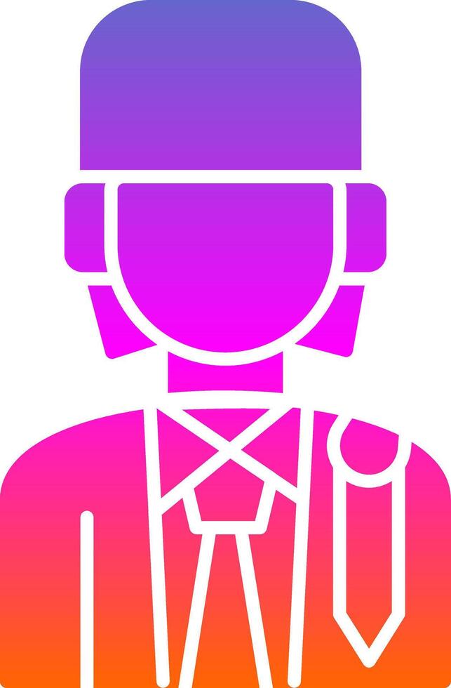 Lawyer Glyph Gradient Icon vector
