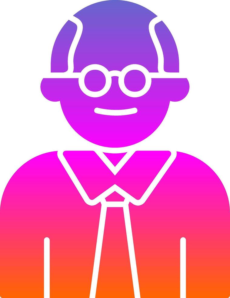 Judge Glyph Gradient Icon vector