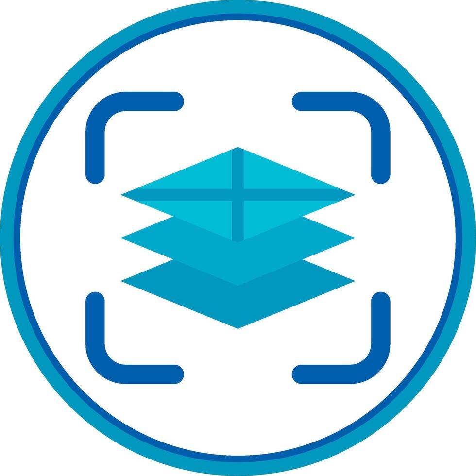 Fill adjustment layer Flat Circle Uni Icon vector