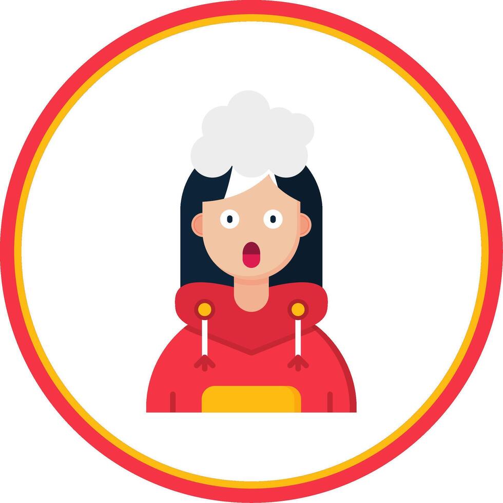 Exploding Flat Circle Uni Icon vector
