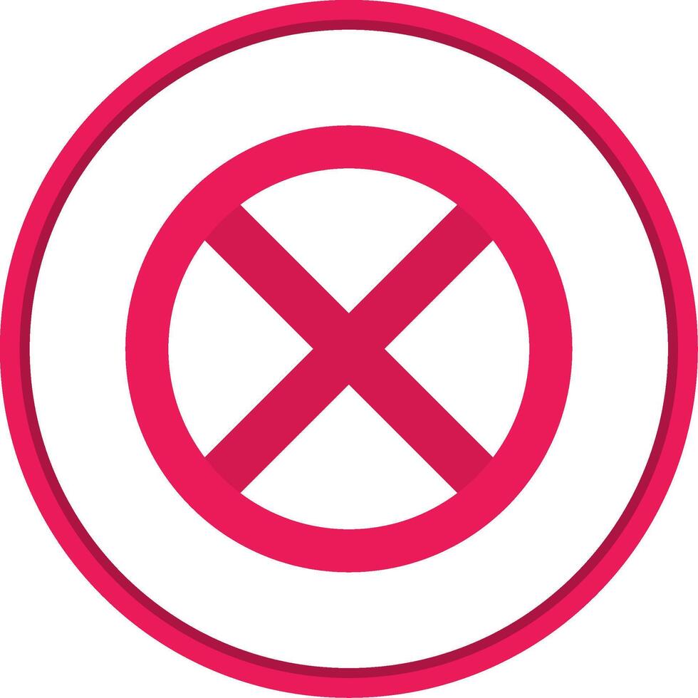Block 2 Flat Circle Uni Icon vector