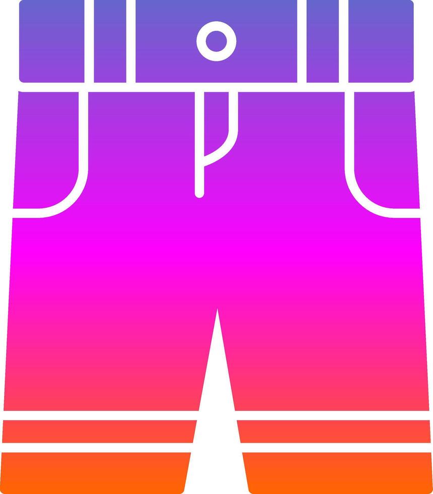Shorts Glyph Gradient Icon vector