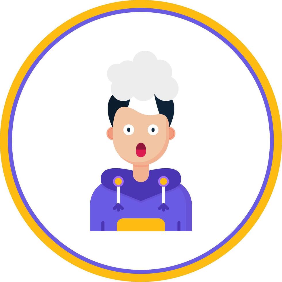 Exploding Flat Circle Uni Icon vector