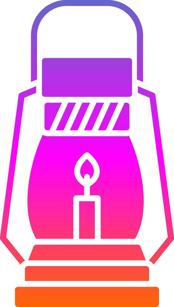 Gas Lamp Glyph Gradient Icon vector