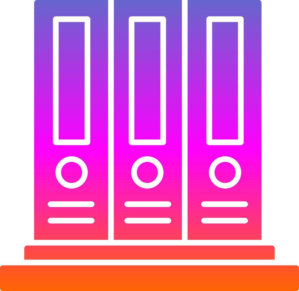 Binder Glyph Gradient Icon vector