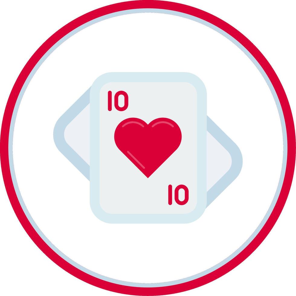 Hearts Flat Circle Uni Icon vector