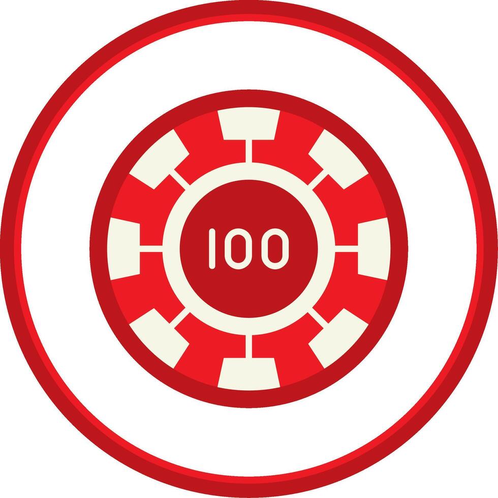 Chip Flat Circle Uni Icon vector