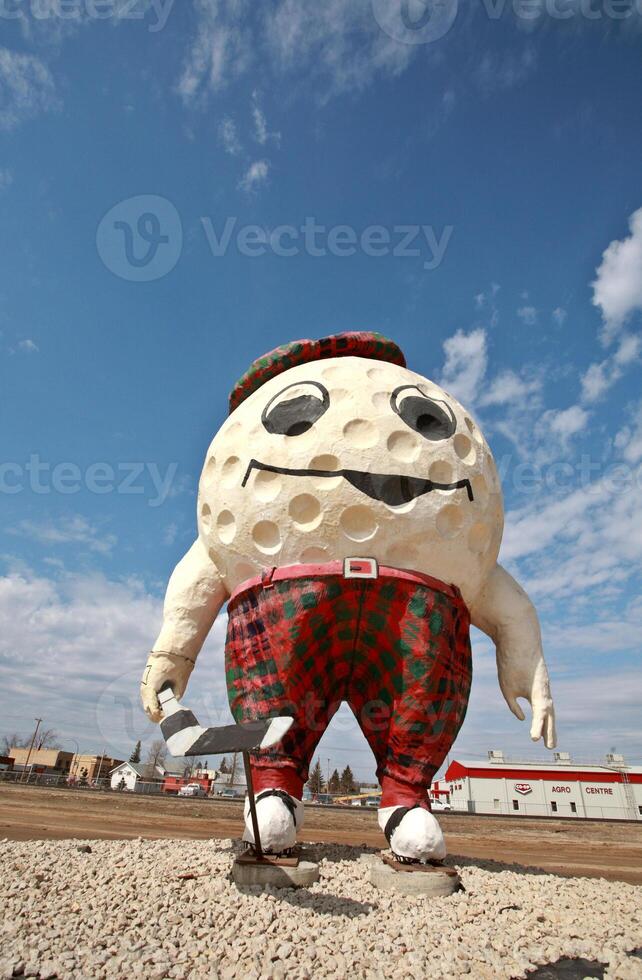Golf Ball Town Mascot Gilbert Plains Manitoba photo