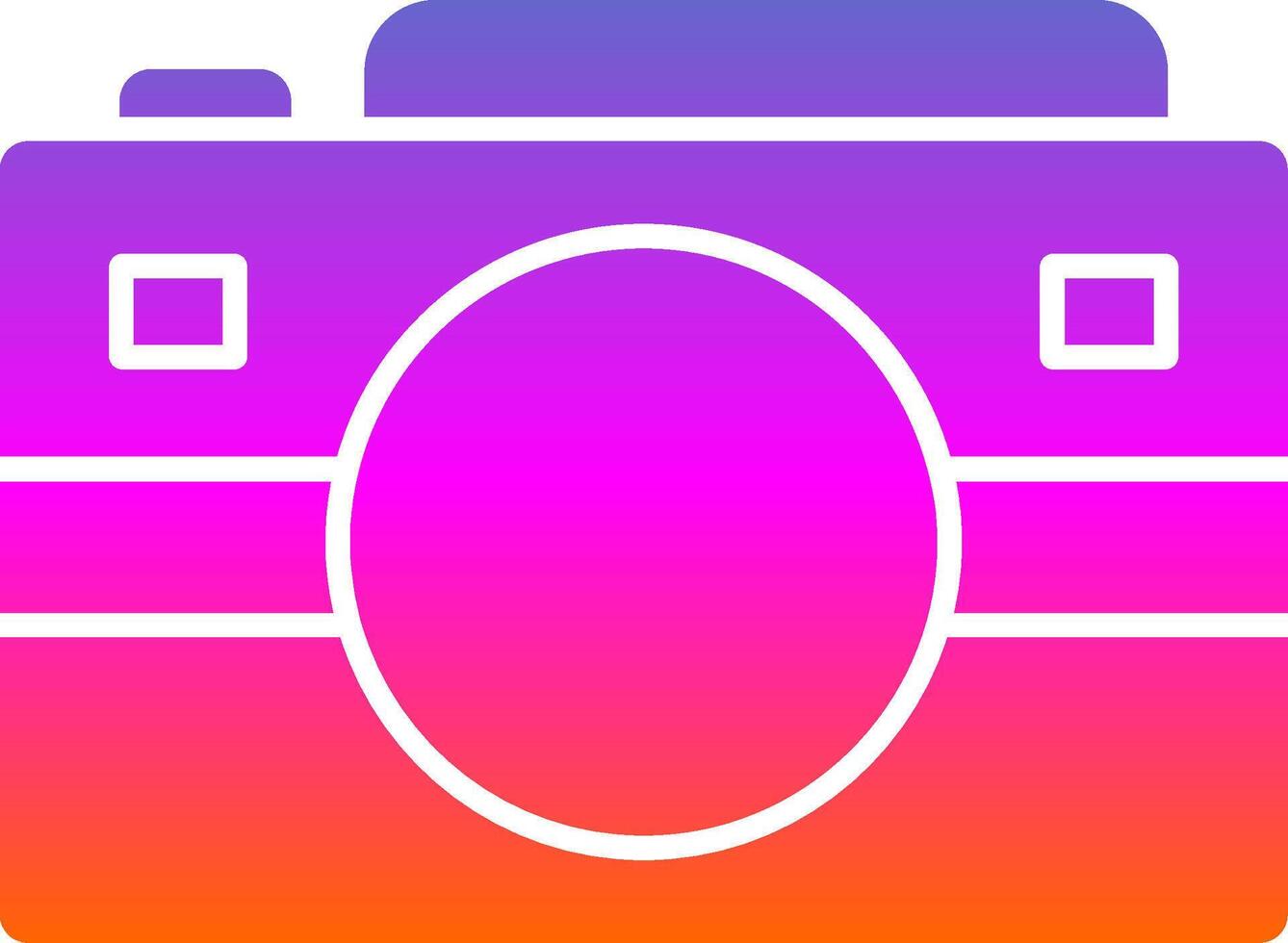 Camera Glyph Gradient Icon vector