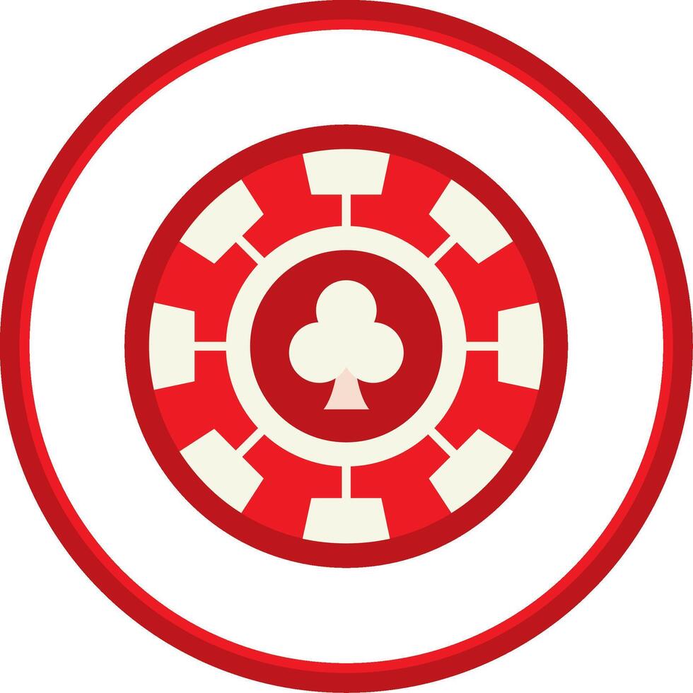 Chip Flat Circle Uni Icon vector