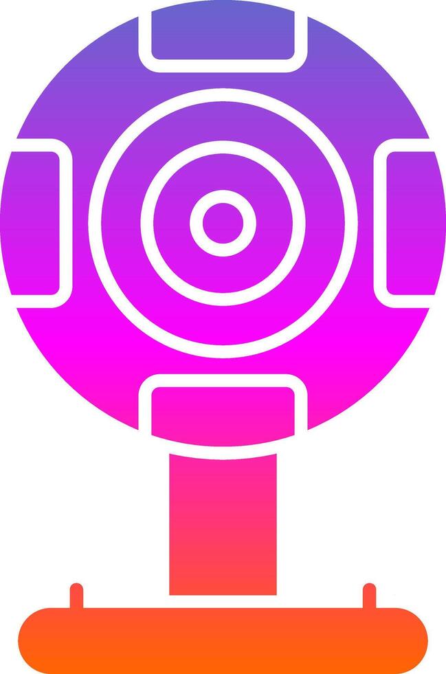 Webcam Glyph Gradient Icon vector