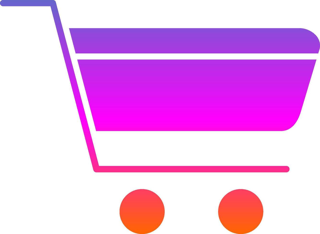 Cart Glyph Gradient Icon vector