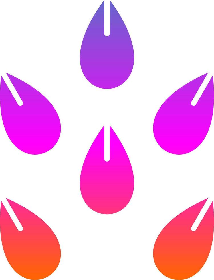 Seeds Glyph Gradient Icon vector