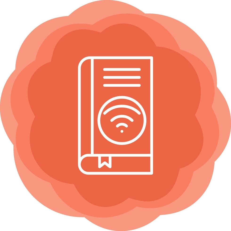 Wifi libro vector icono