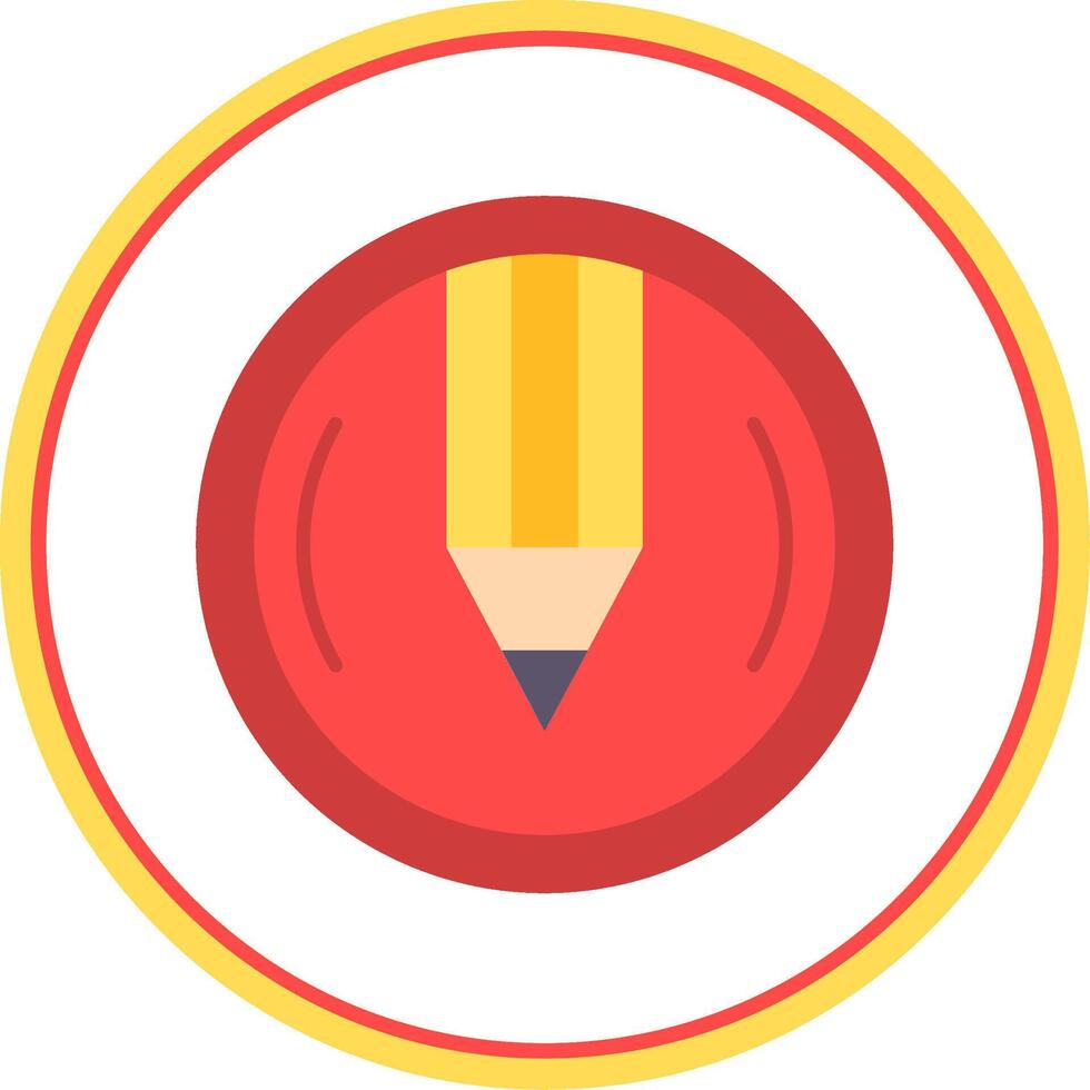 Compose Flat Circle Uni Icon vector