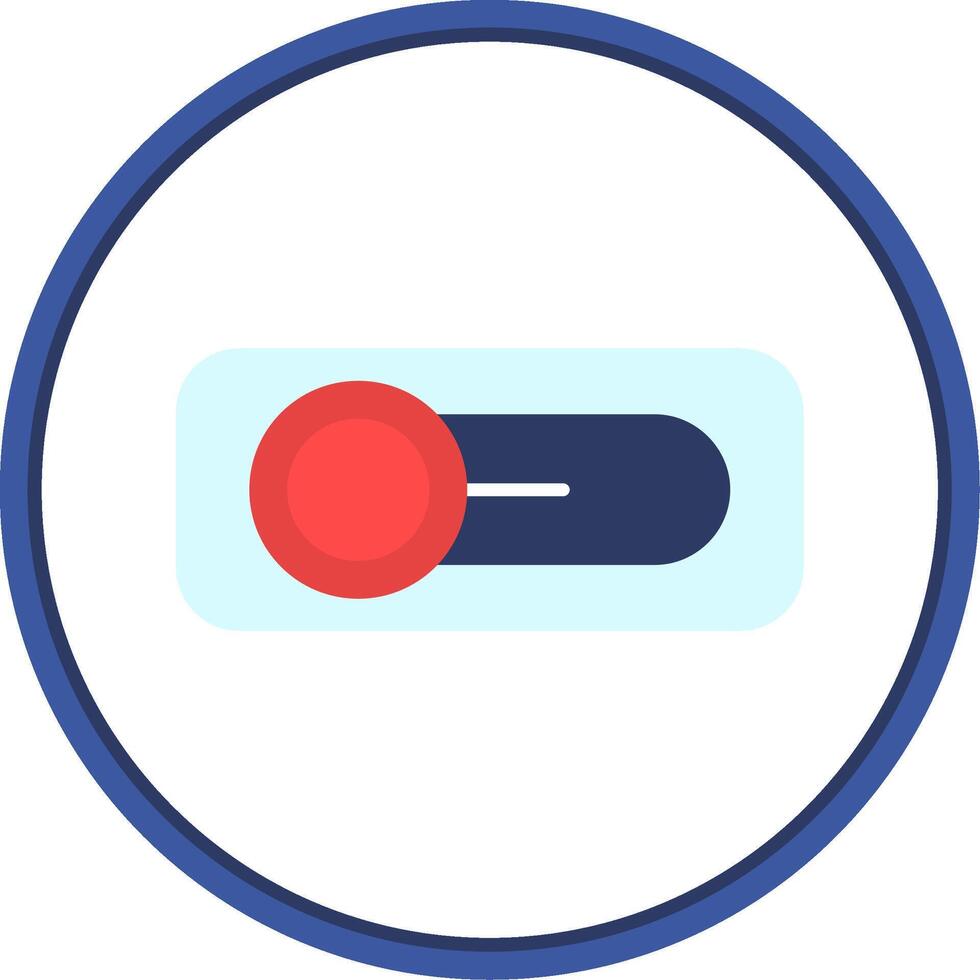Switch Flat Circle Uni Icon vector