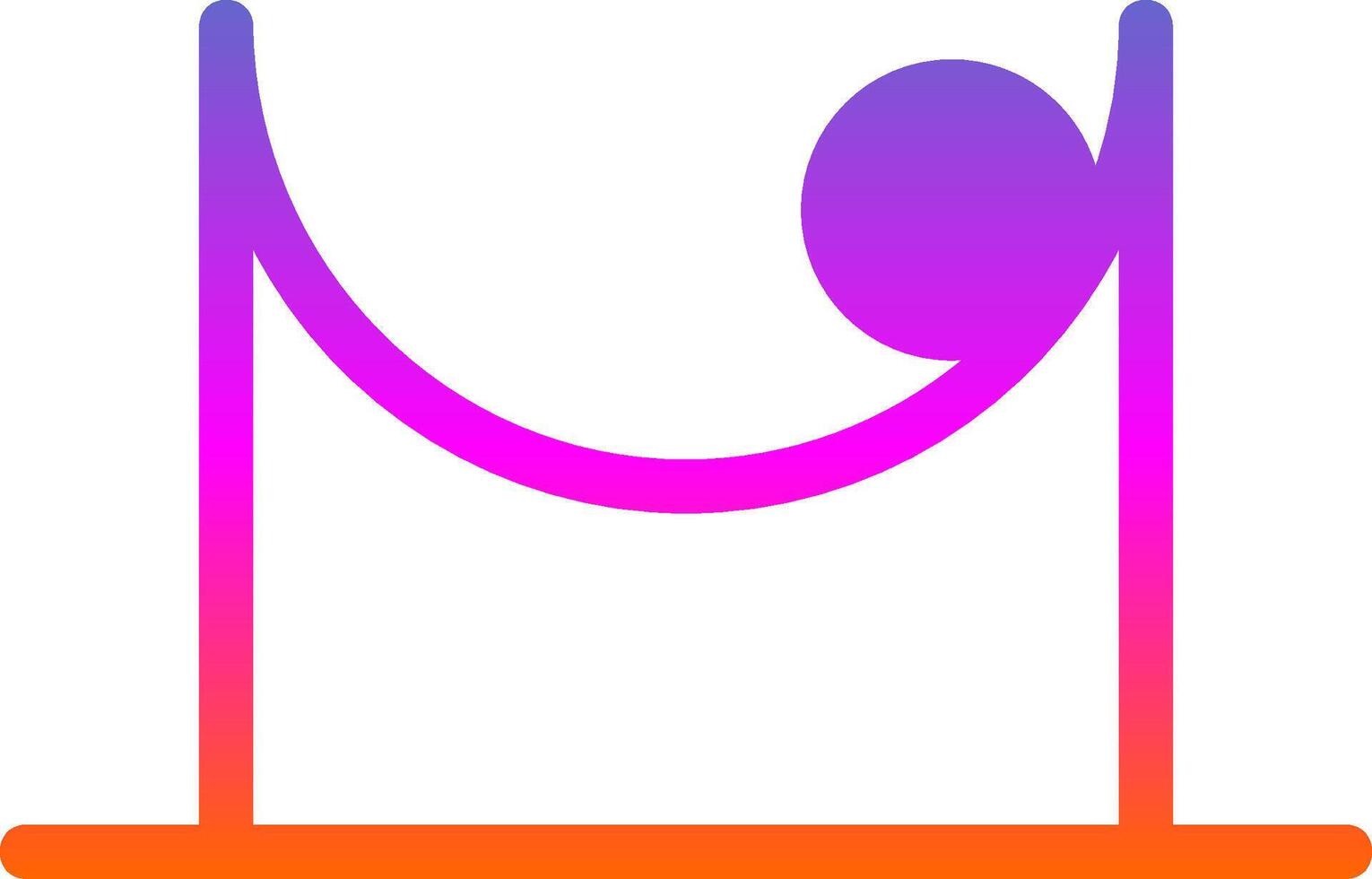 Friction Glyph Gradient Icon vector