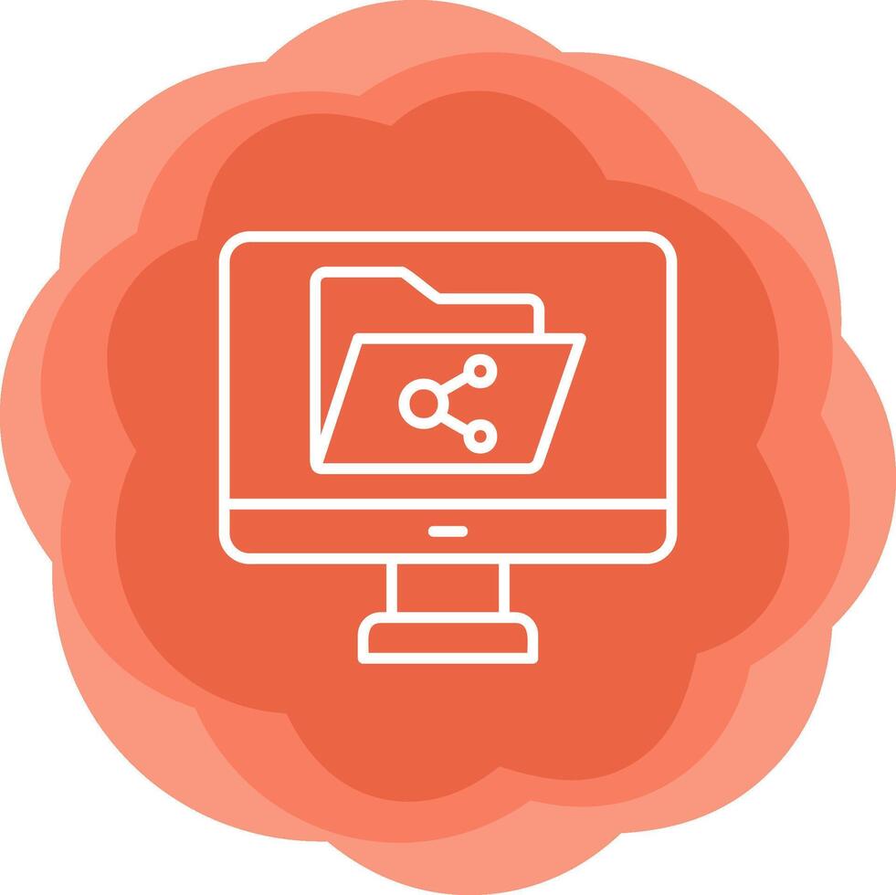 File Sharing Vector Icon
