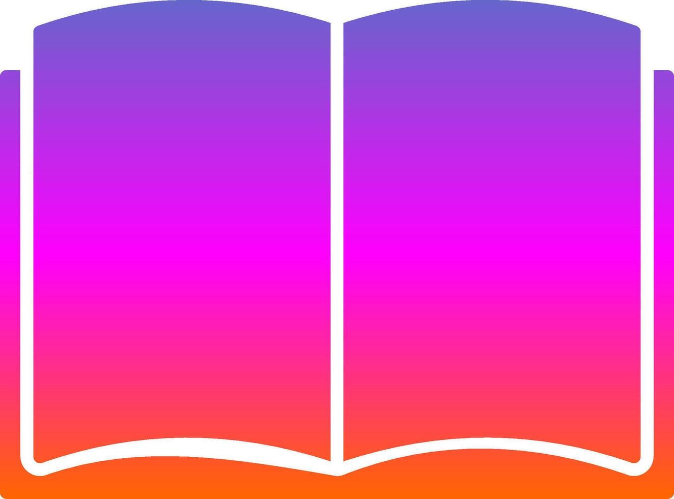 Art Book Glyph Gradient Icon vector