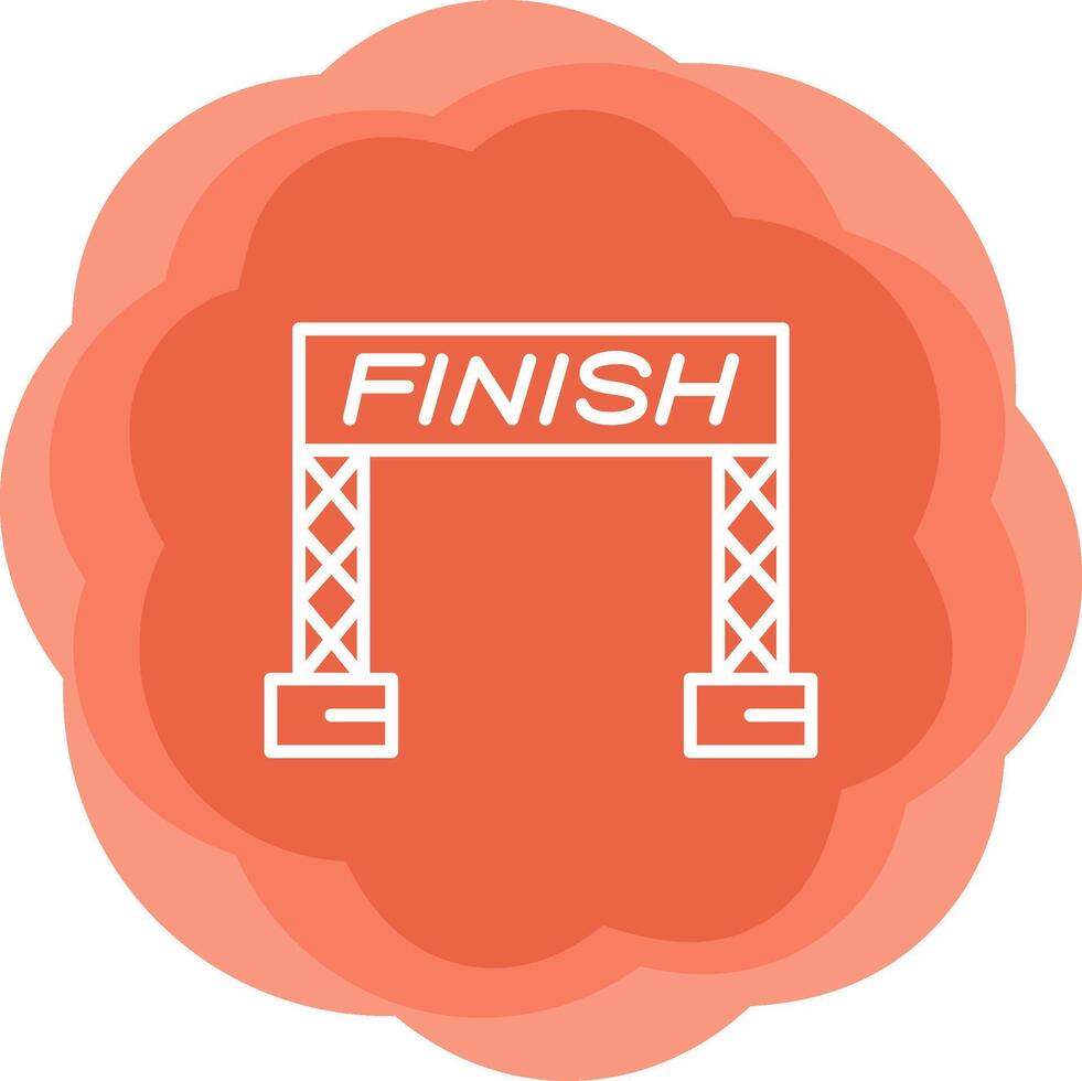 Finish Line Vector Icon