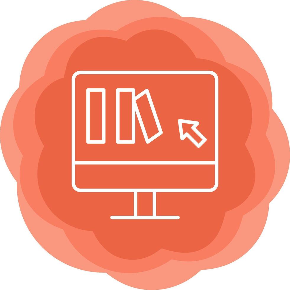 Online Book purchase Vector Icon