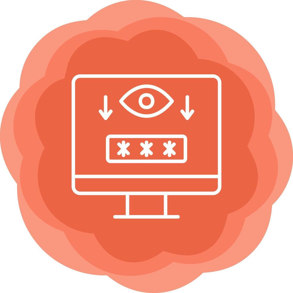 Computer Spyware Vector Icon