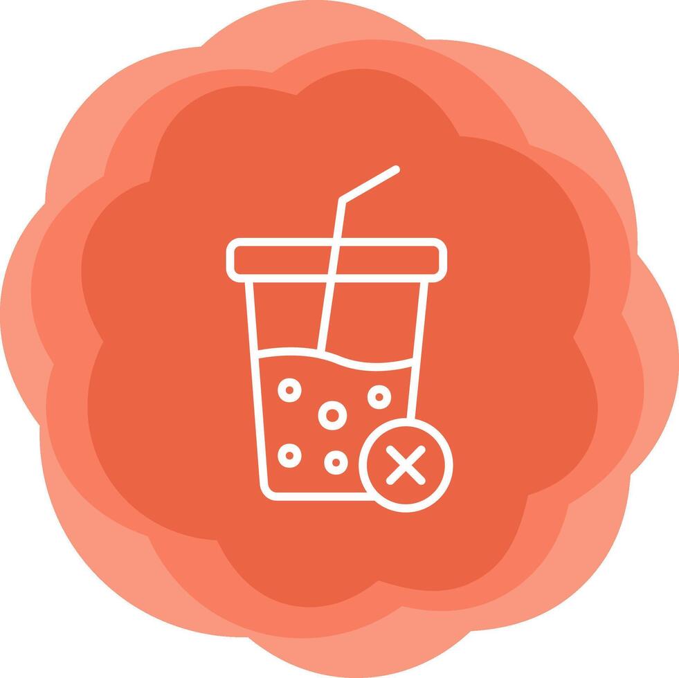 No Soft Drink Vector Icon