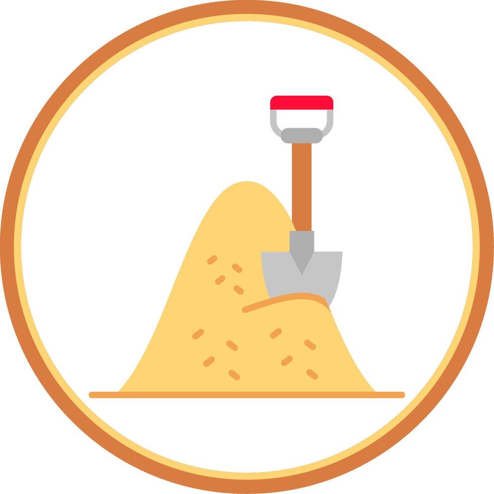 Hay Flat Circle Uni Icon vector