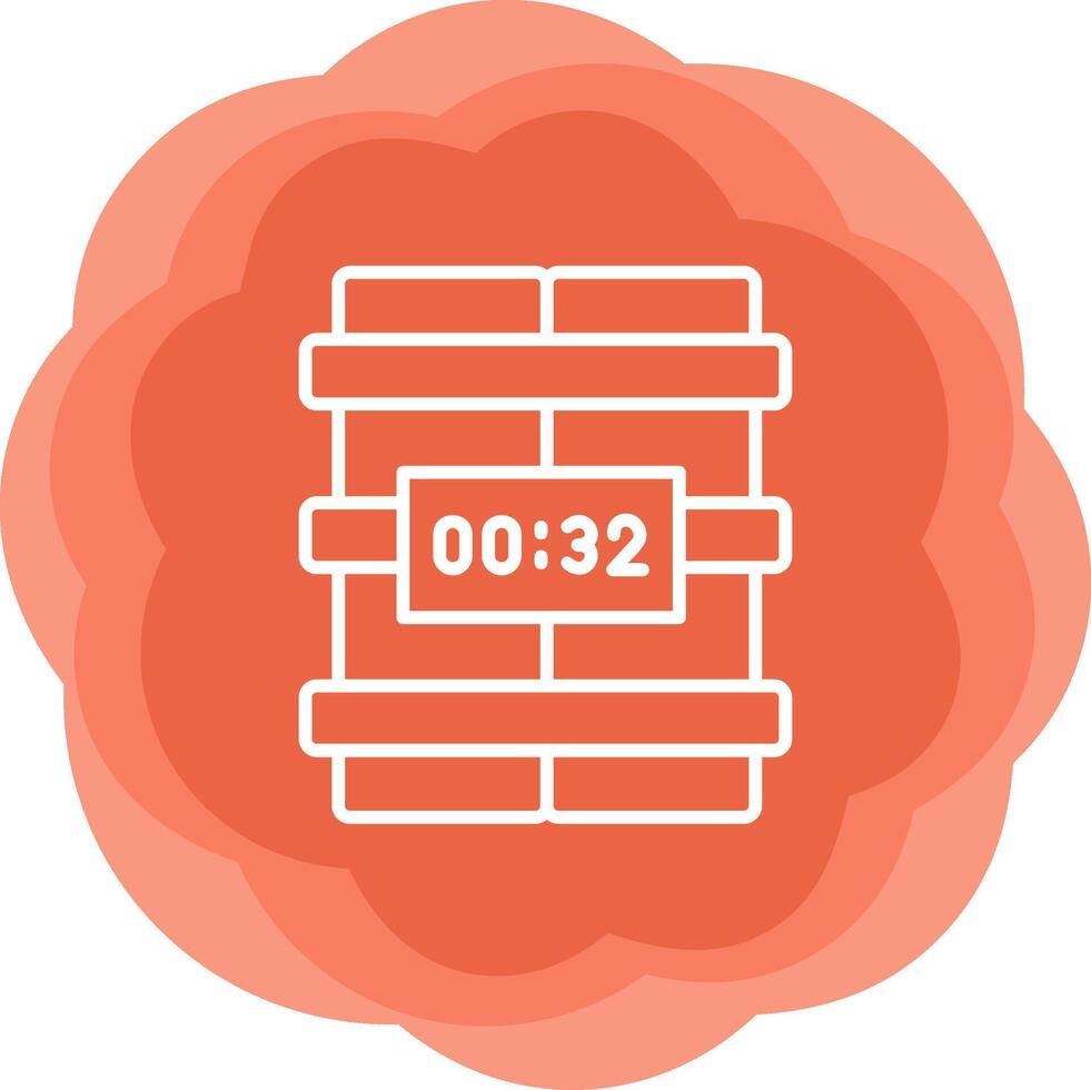 C4 Time Bomb Vector Icon