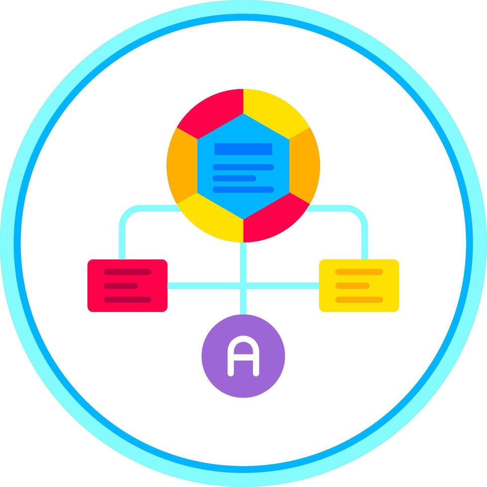 Workflow Flat Circle Uni Icon vector