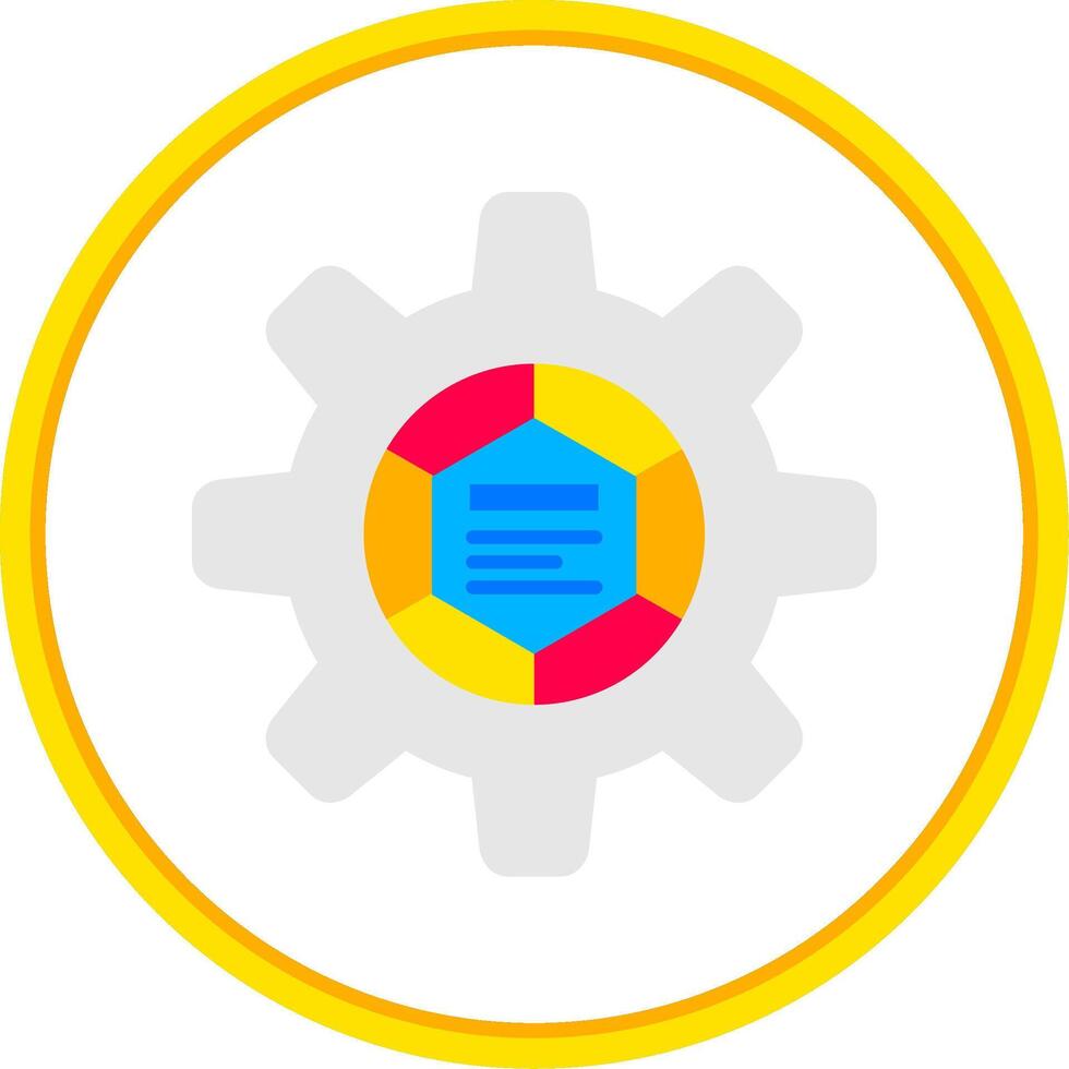 Infographic elements Flat Circle Uni Icon vector